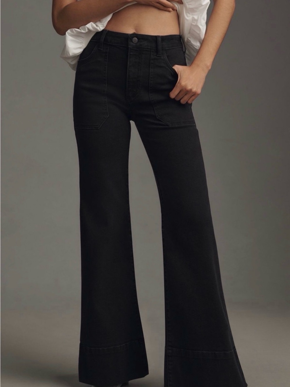 PILCRO Rylan Relaxed High Rise Flare Jeans Size 29 - Picture 3 of 5